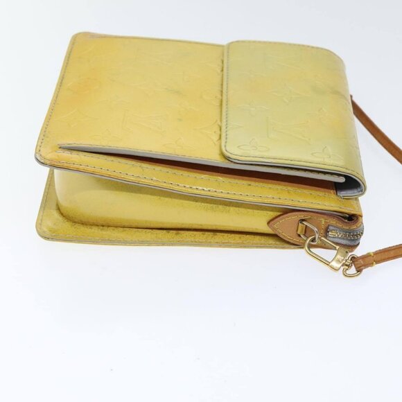 LOUIS VUITTON Monogram Vernis Motto Accessory Pouch Gris LV Auth - Picture 5 of 16